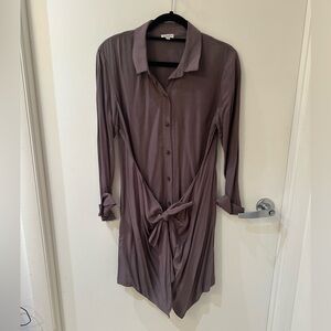 Splendid tie shirt dress L
